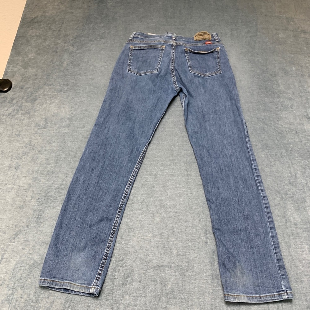 Wrangler Classic Straight Jeans Womens 16 Blue Denim Cotton Medium Wash Casual